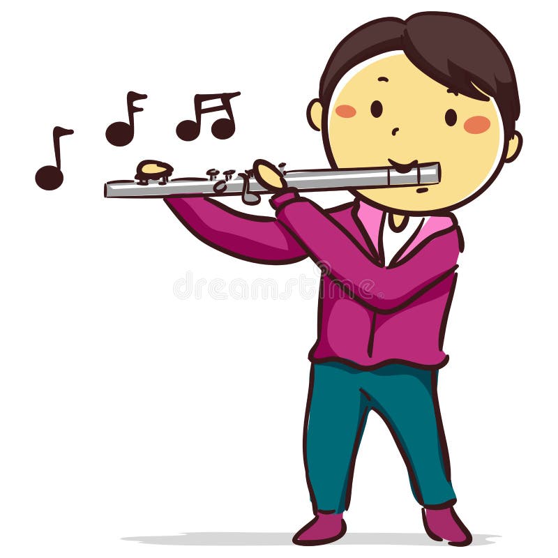 Young Man Playing Flute Stock Illustrations 287 Young Man Playing Flute Stock Illustrations