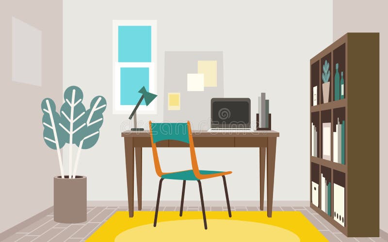 Kids Study Room Clipart : 3 Study Room Wall Painting Free Stock Photos