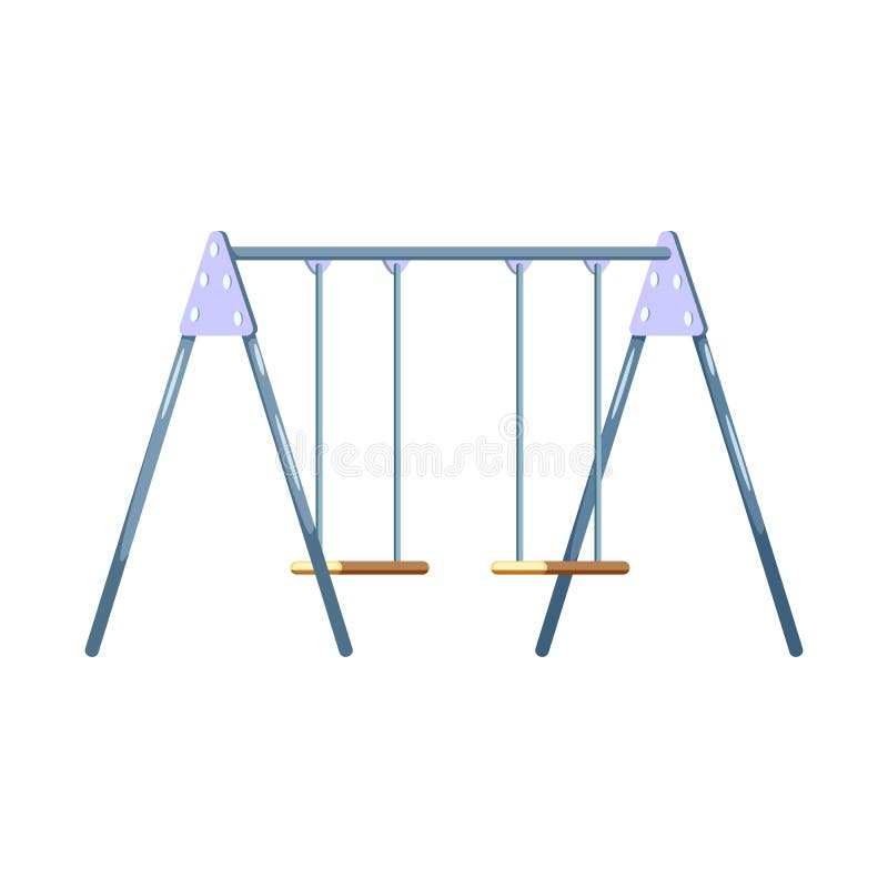 Vector Illustration Of Swing And Playground Icon. Collection Of Swing And Fun Vector Icon For ...