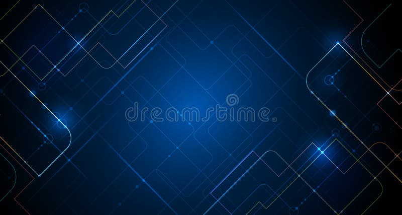 Modern hi-tech digital technology concept. Abstract internet communication, future science techno design for background vector illustration