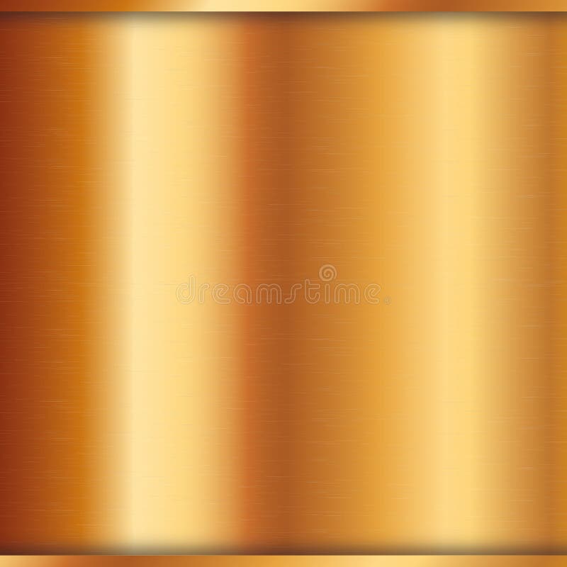 Vector Textur of Metal Gold Plate Surface Background Stock Vector