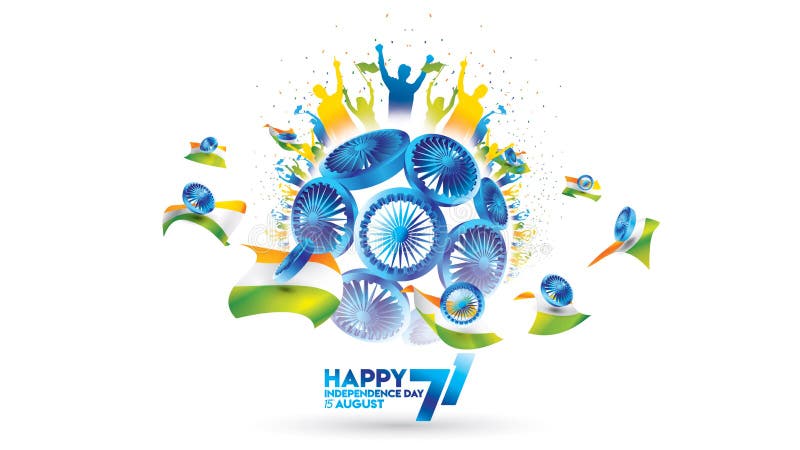 Indian Independence Day Design for Greeting or Banner or Background Stock Vector - Illustration of applause, freedom: 131307767 Indian Independence Day Design for Greeting or Banner or Background Stock Vector - Illustration of applause, freedom: 131307767