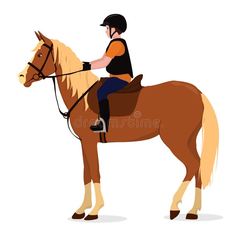 Sitting Horse stock vector. Illustration of comic, brown - 12622025