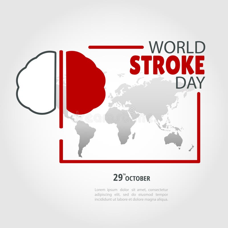World Stroke Day. stock vector. Illustration of prevention - 126871639