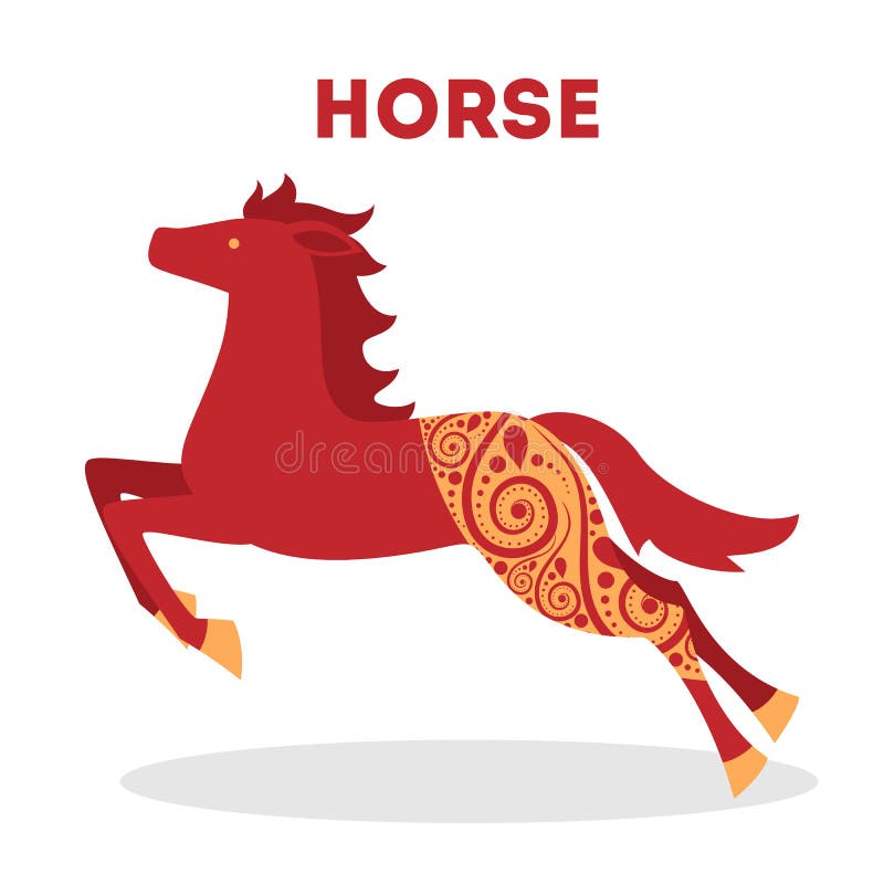 Vector Illustration of Traditional Chinese Zodiac Animal. Stock Vector ...