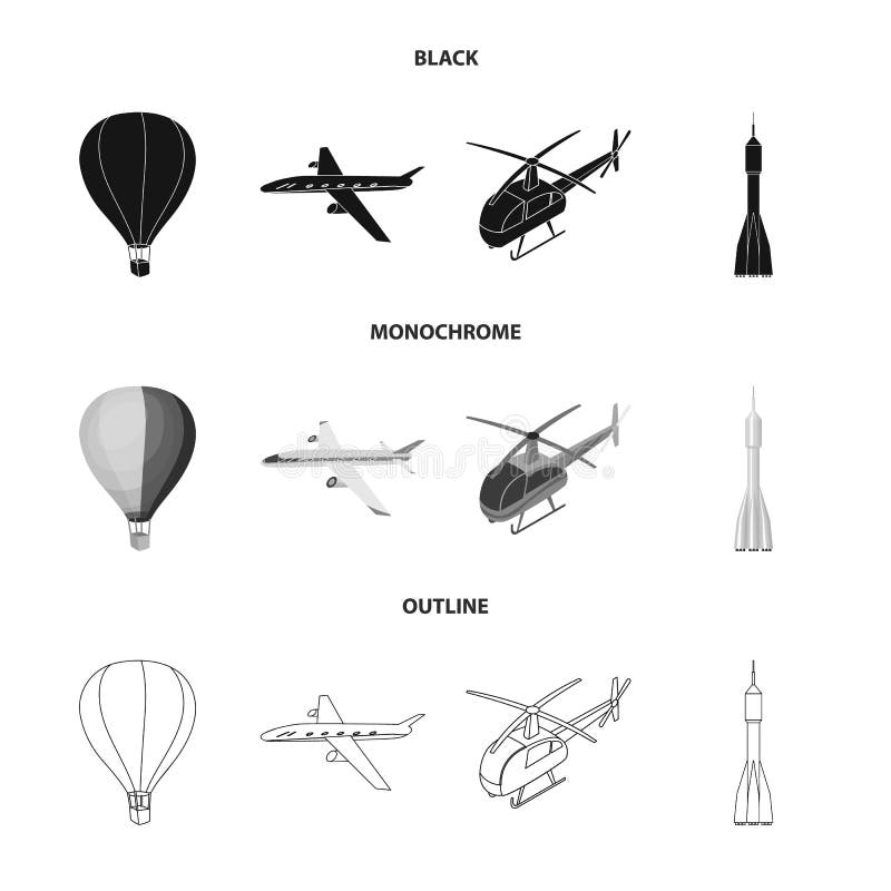 Vector illustration of transport and object icon. Set of transport and gliding stock symbol for web. royalty free illustration Vector illustration of transport and object icon. Set of transport and gliding stock symbol for web. royalty free illustration