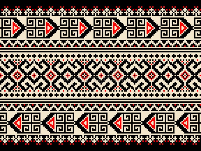 Vector Illustration of Ukrainian Folk Seamless Pat Stock Vector ...