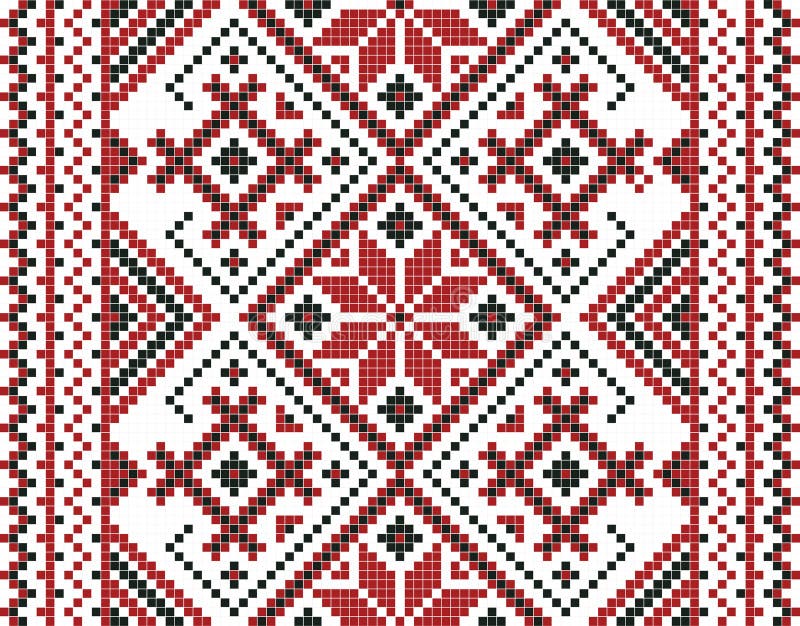 Vector illustration of ukrainian ornament seamless. For wallpaper, textiles, cards royalty free illustration Vector illustration of ukrainian ornament seamless. For wallpaper, textiles, cards royalty free illustration