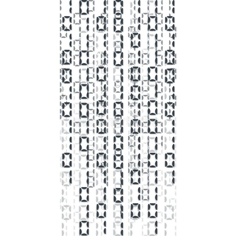 Vector illustration. Vector streaming binary code background. royalty free illustration
