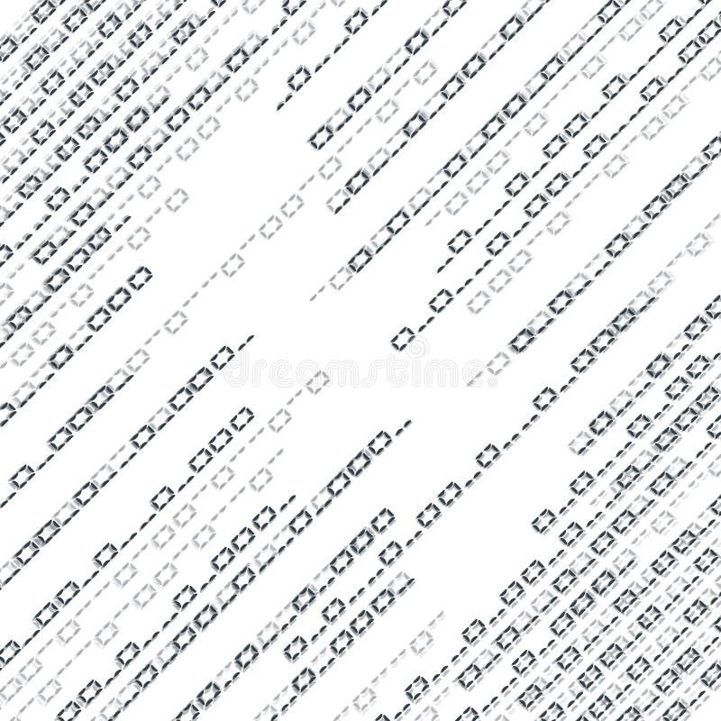 Vector illustration. Vector streaming binary code background. stock illustration