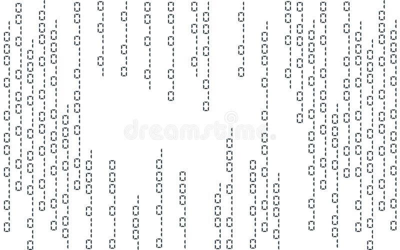 Vector illustration. Vector streaming binary code background. stock illustration