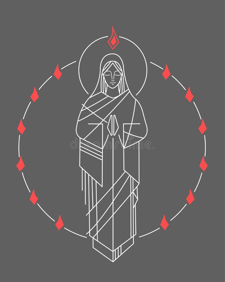 Pentecost stock vector. Illustration of mary, spirit - 61909143