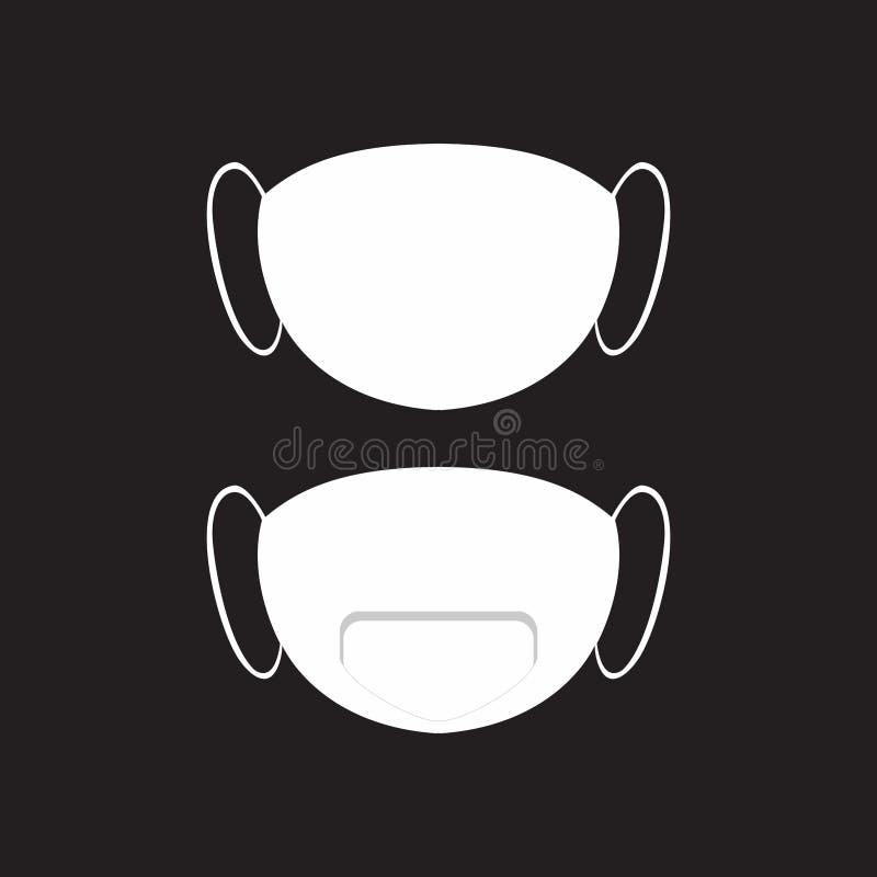Vector Illustration of White Mask Design Stock Vector - Illustration of