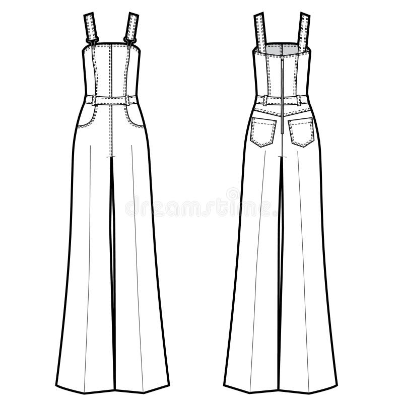 Jeans Jumpsuit Stock Illustrations – 700 Jeans Jumpsuit Stock ...