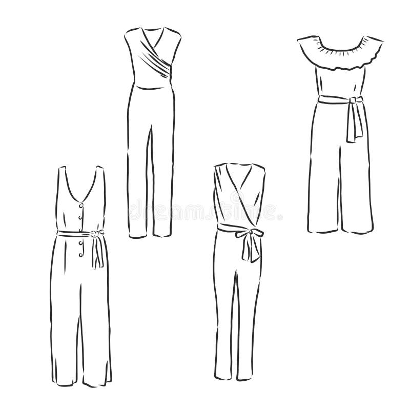 3238 Sketches Jumpsuit Images Stock Photos  Vectors  Shutterstock