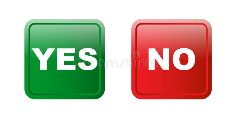 Yes No Button Web Stock Vector (Royalty Free) 62388226