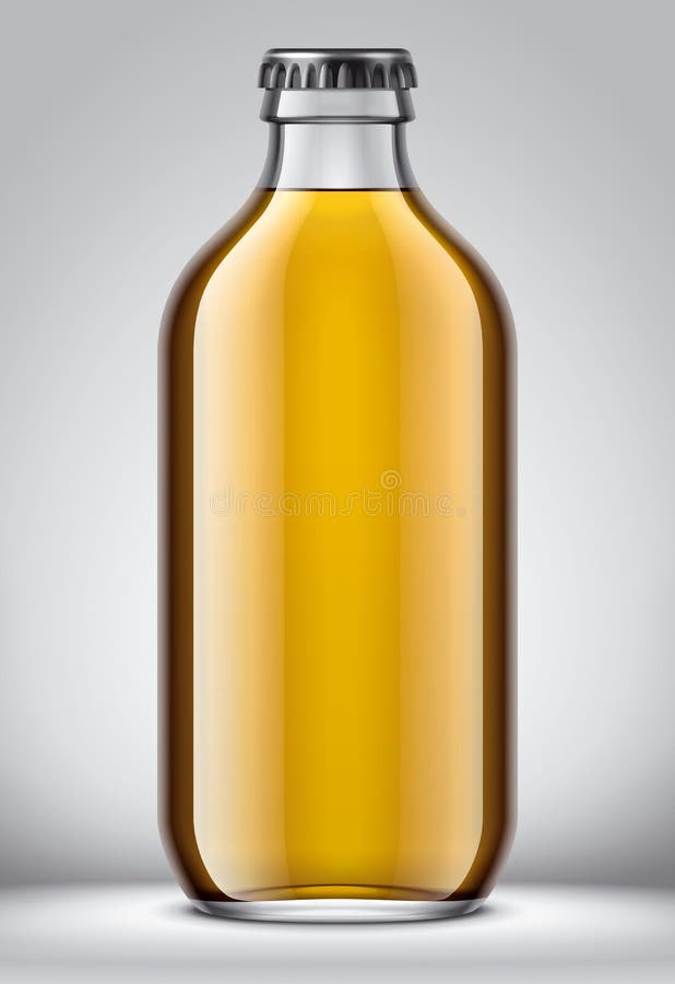 Download Glass Beer Bottle Mockup Stock Vector Illustration Of Beer 154876352