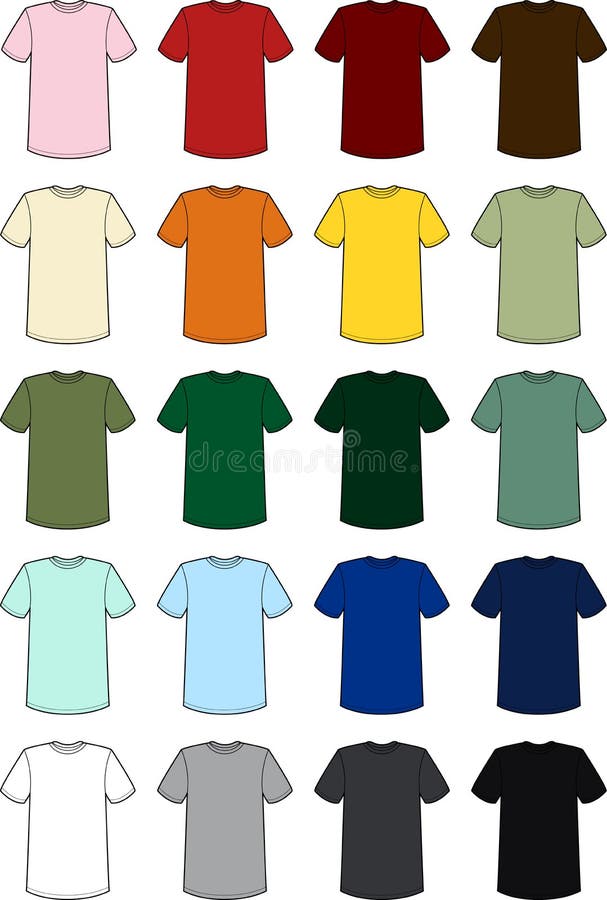 Male Clothes Isolated Tops, Shirts and Hoodie Stock Vector ...