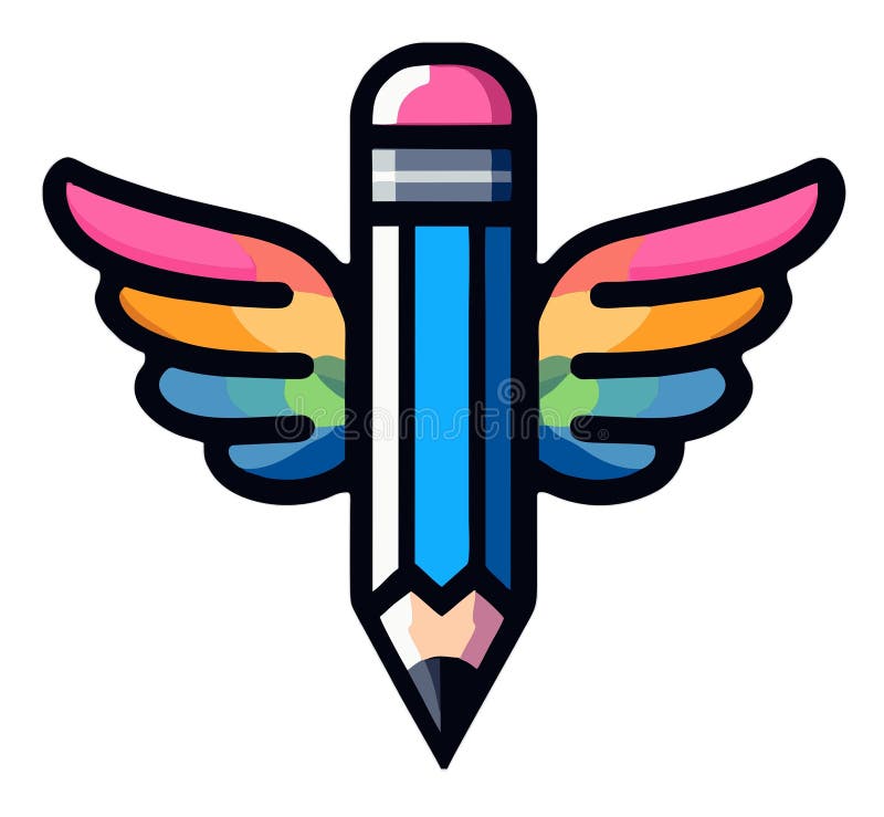 Vector Illustrator of a Pencil on White Background Stock Illustration