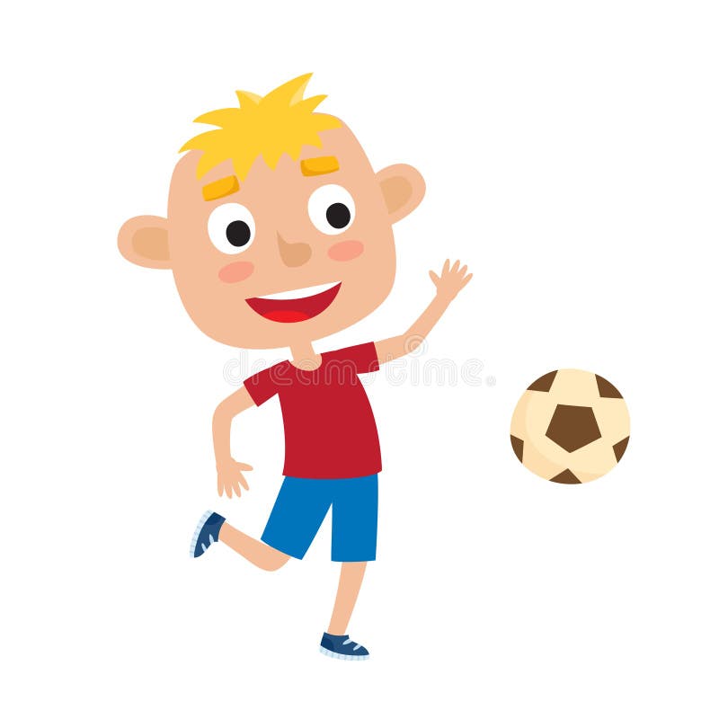 Vector a ilustração do menino louro pequeno na camisa e curto ilustração royalty free Vector a ilustração do menino louro pequeno na camisa e curto ilustração royalty free