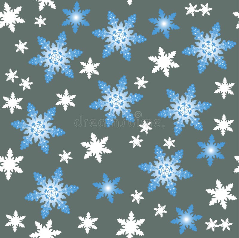 Vector image background snowflakes