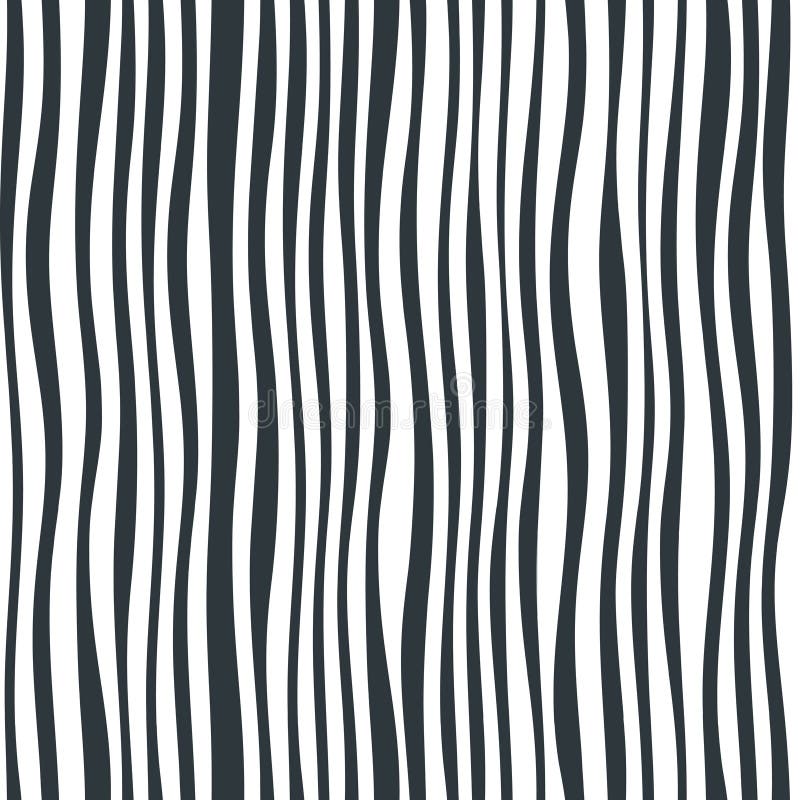Vector Image of Black and White Vertical Stripes. Seamless Background