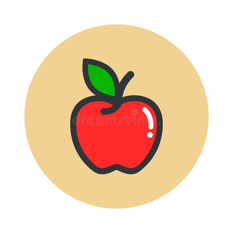 Cartoon apple vector icon stock vector. Illustration of delicious - 149734849 Cartoon apple vector icon stock vector. Illustration of delicious - 149734849