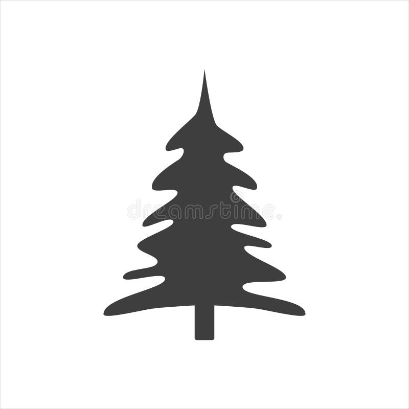 Vector Image of a Tree on White Isolate Stock Illustration