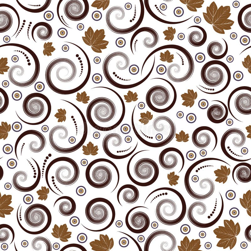 Vector inconsútil del otoño floral stock de ilustración Vector inconsútil del otoño floral stock de ilustración