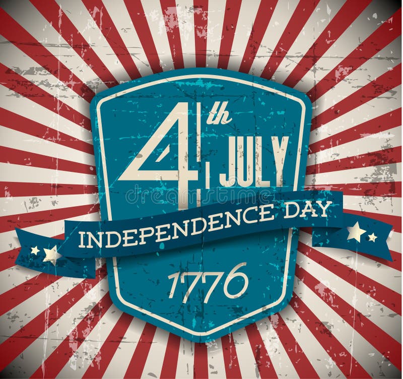 Vector independence day shield / poster stock illustration Vector independence day shield / poster stock illustration
