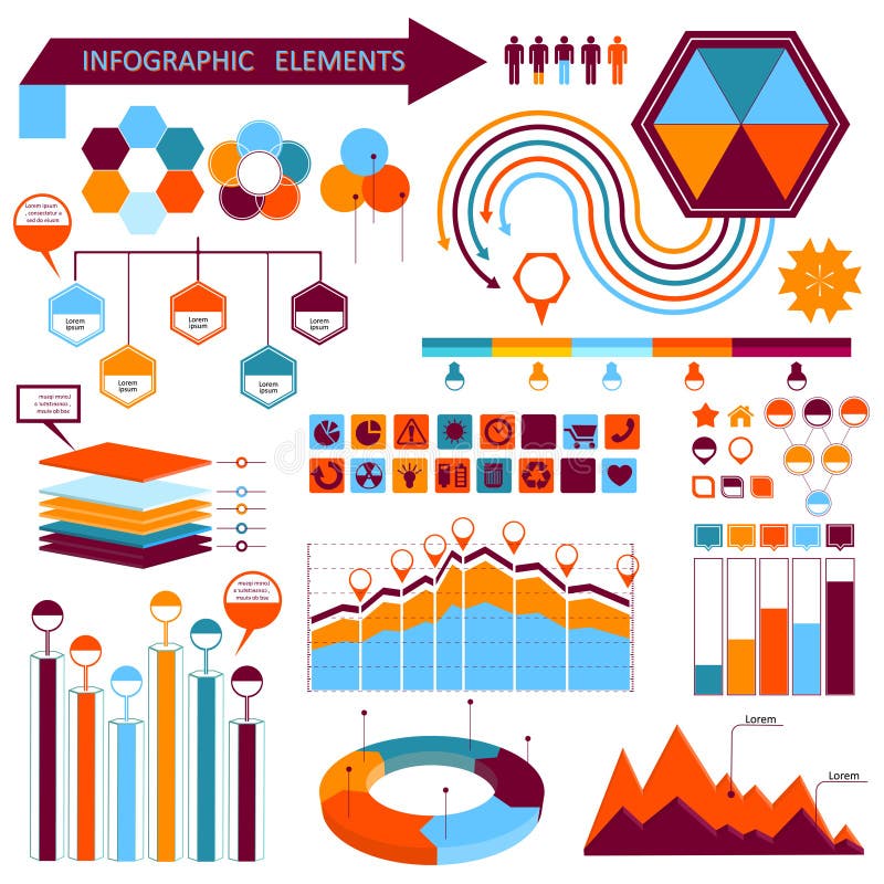 Vector info-graphic elements set 01 vector illustration Vector info-graphic elements set 01 vector illustration