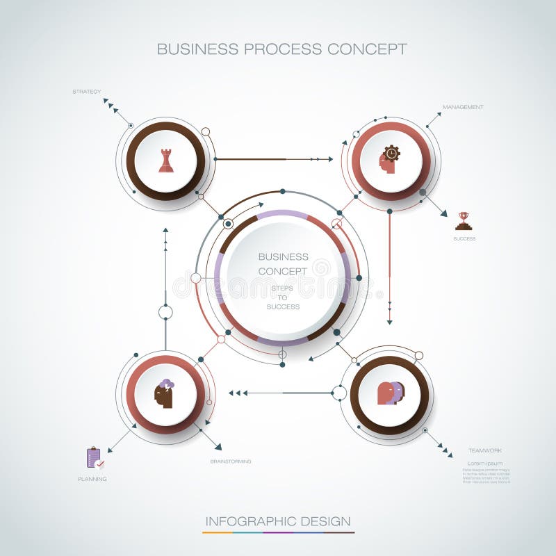 Vector Infographic 3d circle label, template design. Business concept, Infograph with 5 number options stock illustration Vector Infographic 3d circle label, template design. Business concept, Infograph with 5 number options stock illustration