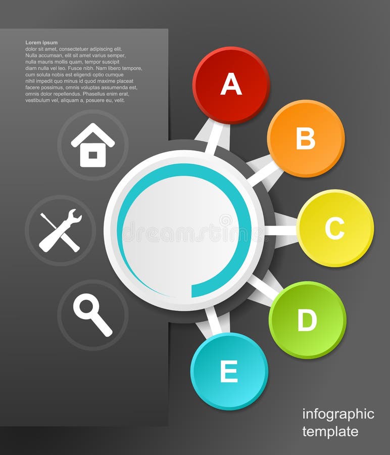 Vector infographic design stock illustration