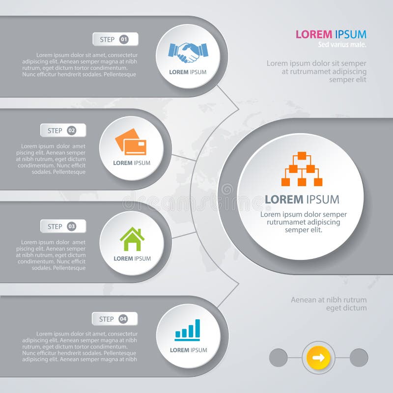Vector Infographic design white circles stock illustration Vector Infographic design white circles stock illustration