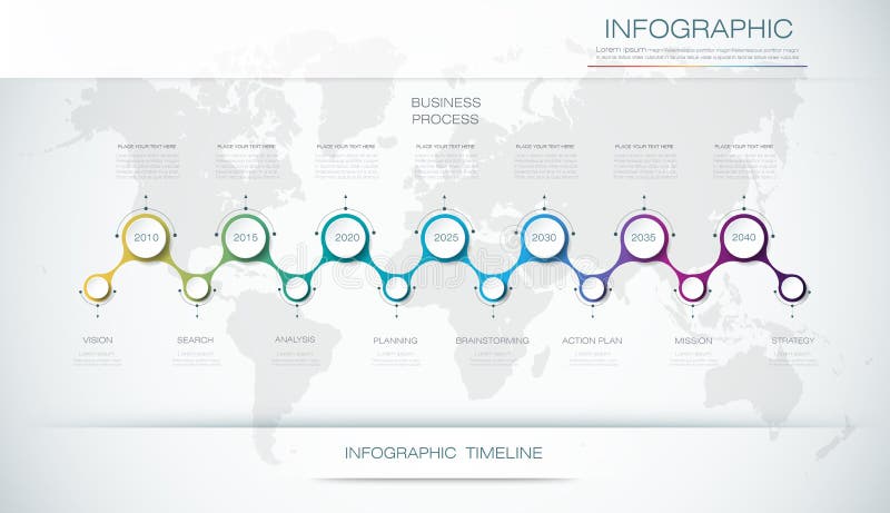 Vector infographics timeline design template with 3D paper label and graph 7 steps options stock illustration Vector infographics timeline design template with 3D paper label and graph 7 steps options stock illustration