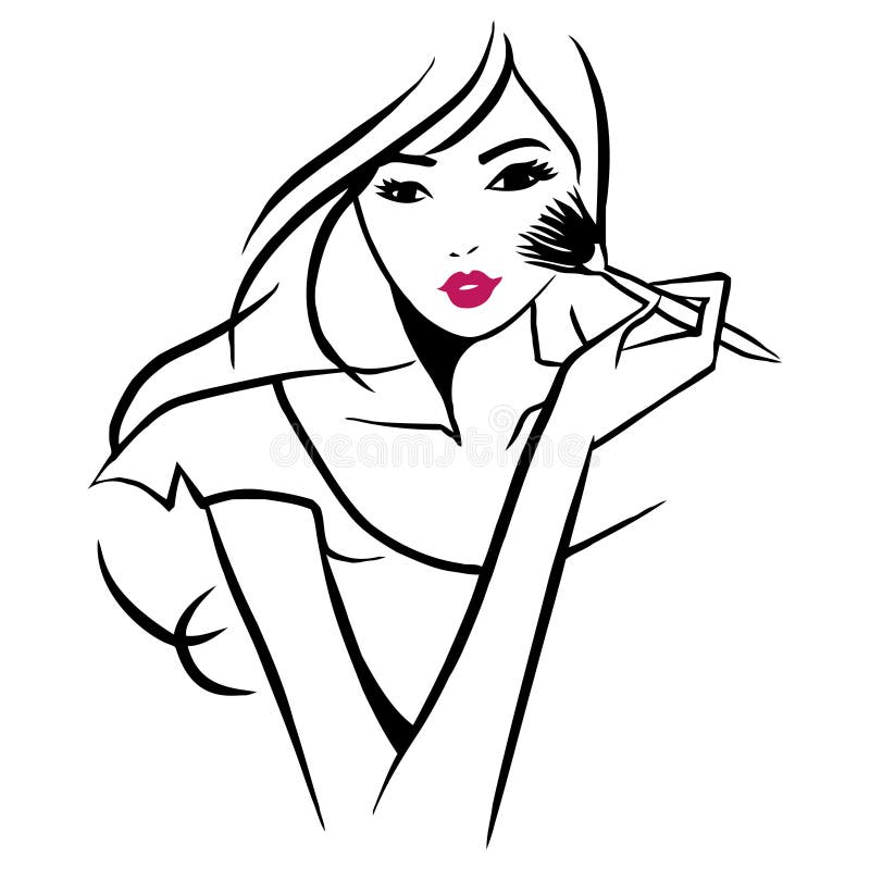 to put on makeup clip art