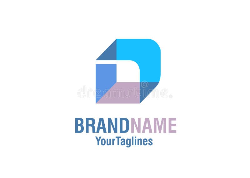 Vector of isometric square d lette royalty free illustration