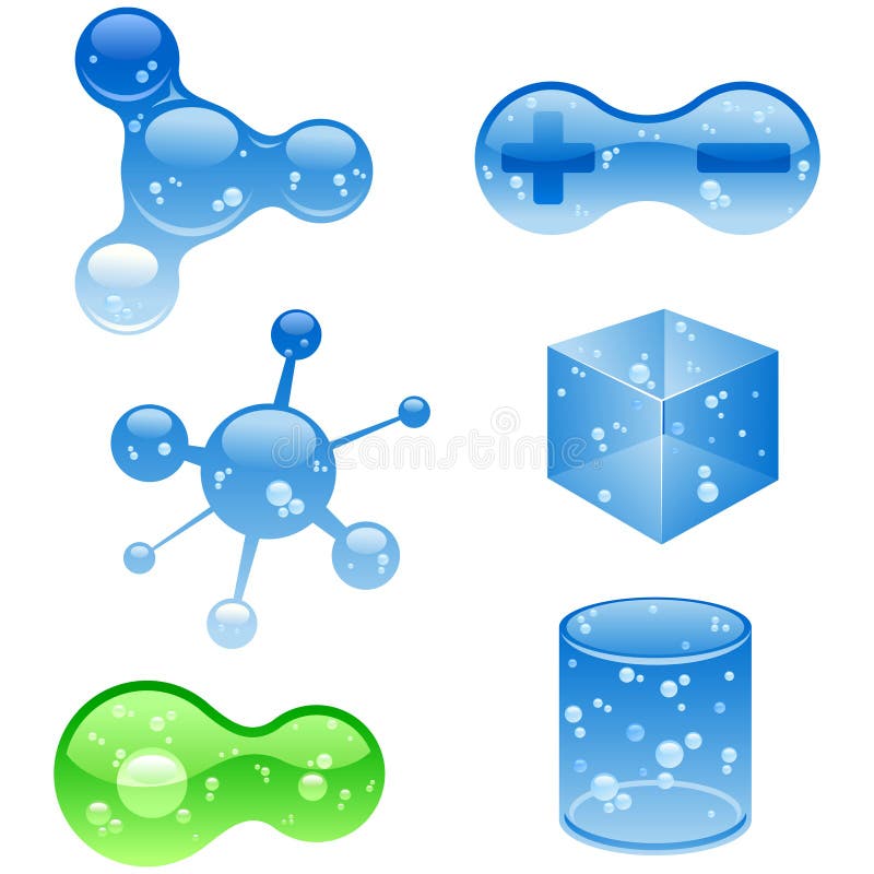 Vector jelly objects. royalty free illustration
