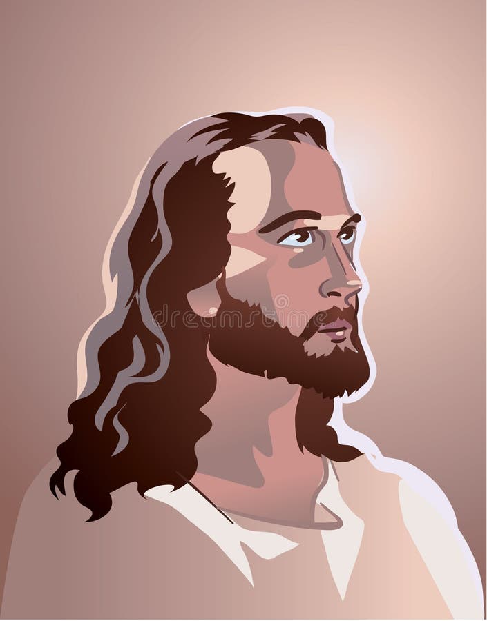 Vector Lord Jesus Christ portrait. Vector Lord Jesus Christ portrait