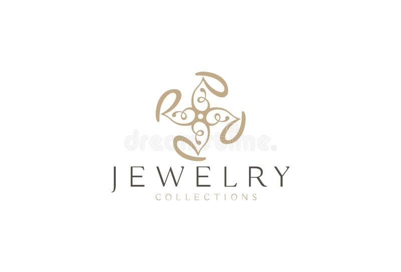 Vector Jewellery Logo Design Template Stock Vector - Illustration of