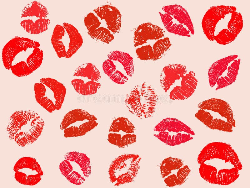 Vector kiss background