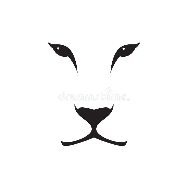 Vector la imagen de una cabeza de la leona en el fondo blanco libre illustration Vector la imagen de una cabeza de la leona en el fondo blanco libre illustration