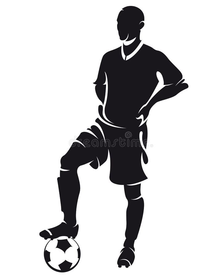 photo Jugador De Futbol Png Vector vector la silueta del jugador del