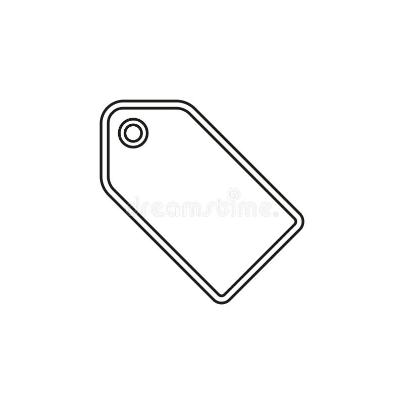 Vector label tag symbol. discount element stock illustration