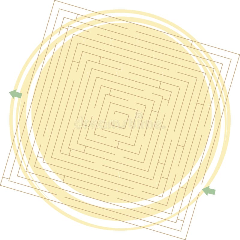 Vector doolhof royalty-vrije illustratie