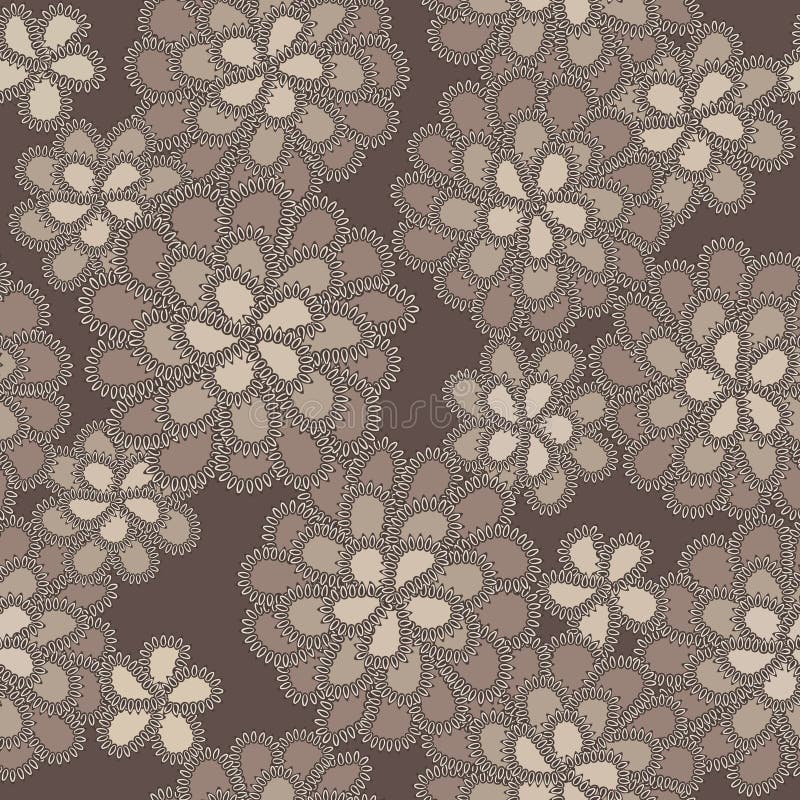 Vector lace floral pattern