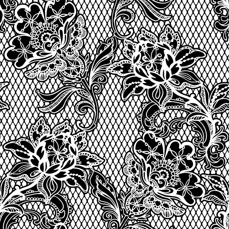 Vector lace pattern stock illustration. Illustration of fashion - 56980164