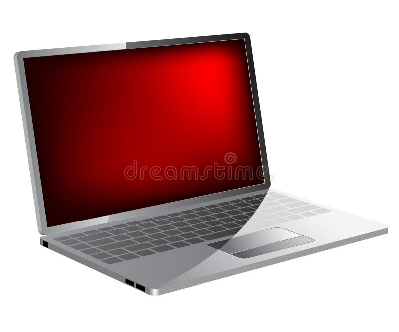 Vector laptop stock illustration