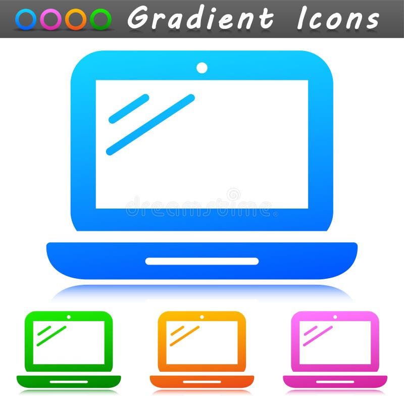 Vector laptop design symbol icon vector illustration