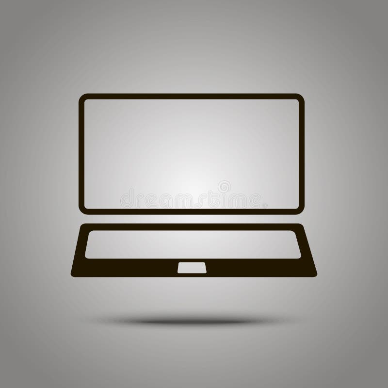 Vector laptop icon stock illustration